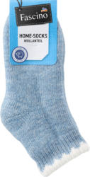 Fascino Socken mit Wolle & kurzem Schaft blau Gr. 35-38
