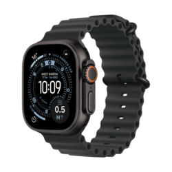 Смарт часовник APPLE WATCH ULTRA 3 CELL BLACK TITANIUM BLACK OCEAN BAND MF0J4 49 MM, GPS, WLAN, ПУЛСОМЕР, SPO2