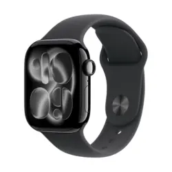 Смарт часовник APPLE WATCH S11 CELL JET BLACK ALUMIN CASE BLACK SPORT BAND S/M MF834 42 MM, GPS, WLAN, ПУЛСОМЕР, SPO2