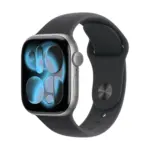 Технополис Смарт часовник APPLE WATCH S11 SPACE GREY ALUMIN CASE BLACK SPORT BAND S/M MEV04 46 MM, GPS, WLAN, ПУЛСОМЕР, SPO2 - до 26-11-25