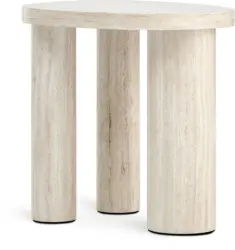 JYSK Масичка LUNDEBORG 38x50 цвят травертин