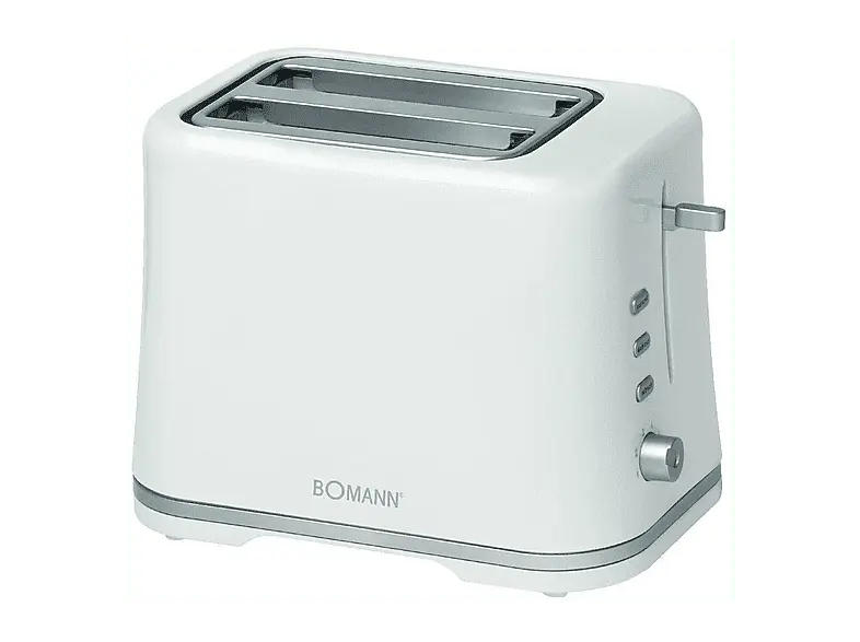 Bomann TA 1577 CB Toaster (Weiß, 870 Watt)