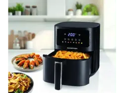 Gourmetmaxx 16394 Heißluftfritteuse 4,5 l, Schwarz
