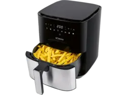 Bomann FR 6069 H CB Heißluft-Fritteuse (5 l, 1450 Watt, Silber)