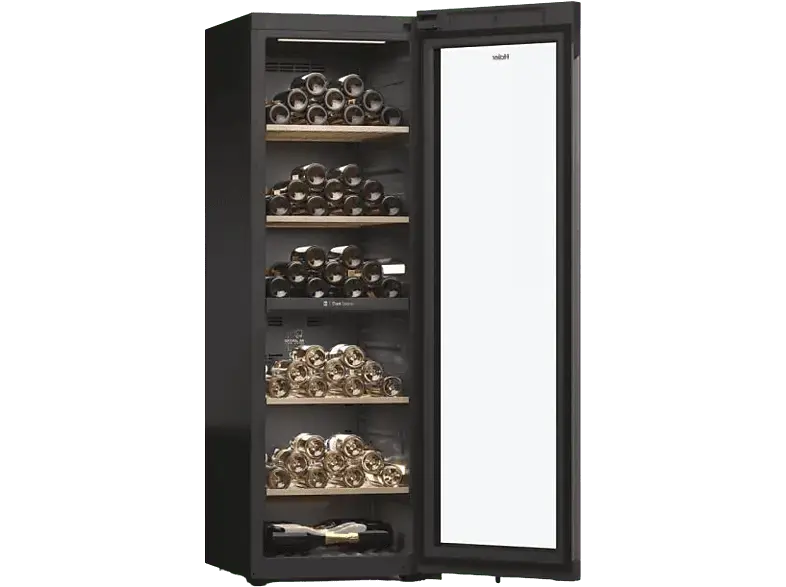 Haier HWS236GDEH1 60 Serie 7 Weinklimaschrank (107 kWh, EEK: E, Schwarz, Anzahl Flaschen: 236)