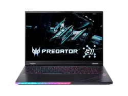 Acer Predator Helios 18 AI (PH18-73-97FE) mit 250 Hz Display RGB Tastaturbeleuchtung Notebook Zoll, WQXGA, Intel Core Ultra 9 Prozessor 275HX (36M Cache, up to 5.40 GHz), 64 GB RAM, Windows 11 Pro, GeForce RTX™ 5080, Abyssal Black