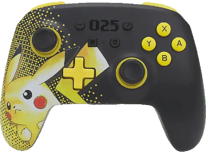 Ak Tronic Wireless Controller Pikachu 025 für Nintendo Switch - offiziell lizenziert; Contoller