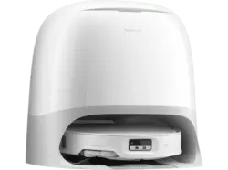 Roborock QRCX02-00 QREV Curvx Saug- und Wischroboter mit Absaugstation (Weiß, Laufzeit: bis zu 200min., 55 dB(A))