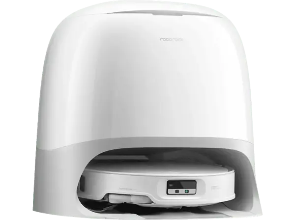 Roborock Qrevo Curv X Saug- und Wischroboter mit Absaugstation (Weiß, Laufzeit: bis zu 200min., 55 dB(A))