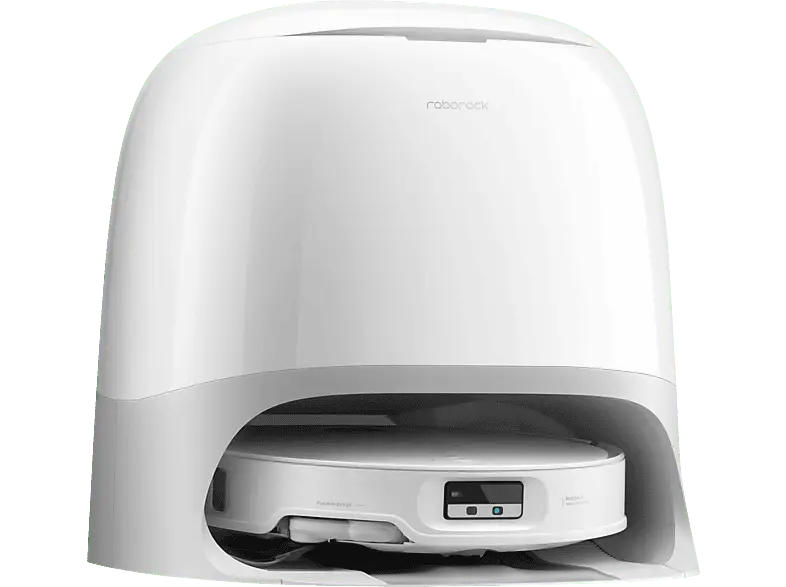 Roborock QRCX02-00 QREV Curvx Saug- und Wischroboter mit Absaugstation (Weiß, Laufzeit: bis zu 200min., 55 dB(A))