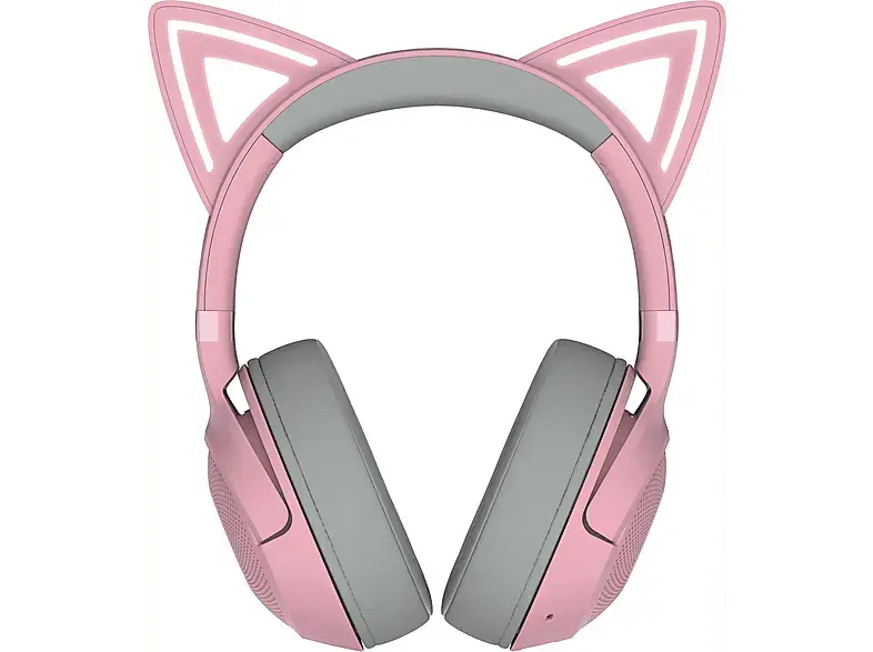 RAZER Kraken Kitty V2 BT Gaming Headset, Over-Ear, Bluetooth, Akku, USB-C, 32 Ohm, 40mm Treiber, Quartz