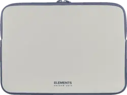 TUCANO BF-E-MB213-G Elements 2 Laptop Sleeve für MacBook Air/Pro 13" und 12" Laptops, Grau/Blau; Notebook Sleeve