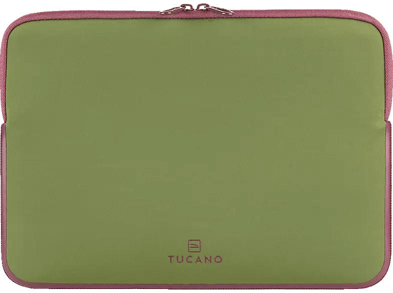 TUCANO BF-E-MB213-V Elements 2 Laptop Sleeve für MacBook Air/Pro 13" und 12" Laptops, Grün/Violett; Notebook Sleeve