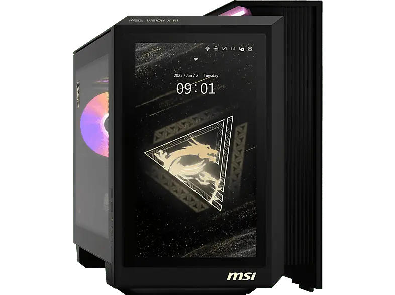 MSI MEG Vision X AI 2nd Gaming PC, Intel Core Ultra 9 Prozessor 285K, 64 GB RAM, 2 TB SSD SSD, GeForce RTX™ 5090, Windows 11 Home, Schwarz