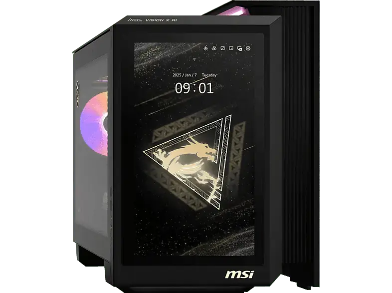 MSI MEG Vision X AI 2nd Gaming PC, Intel Core Ultra 9 Prozessor 285K, 64 GB RAM, 2 TB SSD SSD, GeForce RTX™ 5090, Windows 11 Home, Schwarz