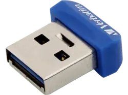 VERBatIM 32GB Store 'n' Stay nano USB-Stick, USB-A 3.2 Gen1, R80/W25, Blau