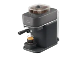 Philips bar360/00 Baristina mit Bean swap Espressomaschine Siebträger (Schwarzgrau, integriertes Mahlwerk dualem Bohnenbehälter, 16 bar, Schwarzgrau); Espressomaschine mit Siebträger