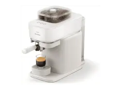 Philips bar320/00 Baristina mit Bean swap Espressomaschine Siebträger (integriertes Mahlwerk dualem Bohnenbehälter, 16 bar, Naturweiß); Espressomaschine mit Siebträger