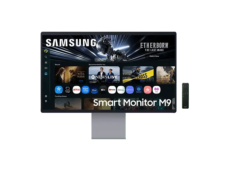 Samsung M90SF 32 Zoll Gaming Monitor, UHD 4K, 0,03 ms Reaktionszeit, 250 cd/m&sup2;, 165 Hz, Silber