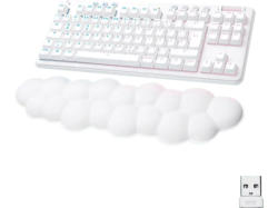 LOGITECH G G715 TKL Kabellose RGB Gaming Tastatur ohne Ziffernblock (Tactile), Handballenauflage, Lightsync RGB, DEU (Qwertz), Weiß