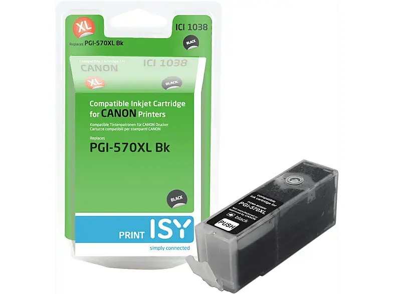 ISY Tintenpatrone ICI-1038 Canon PGI-570XL, schwarz