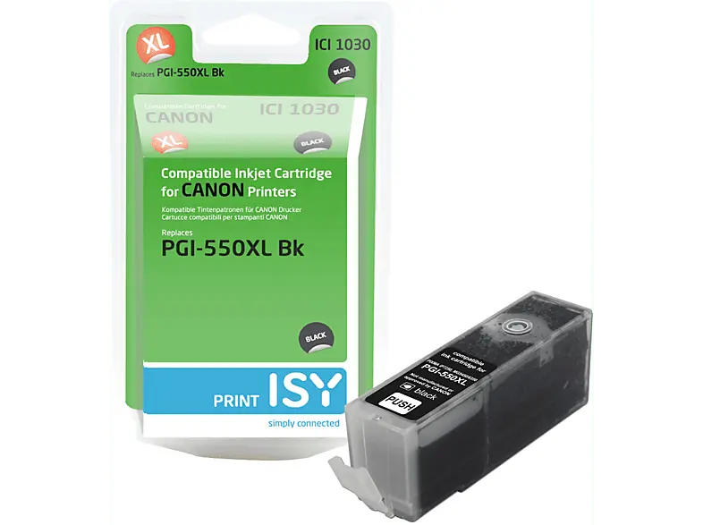 ISY Tintenpatrone ICI-1030 Canon PGI-550XL, schwarz