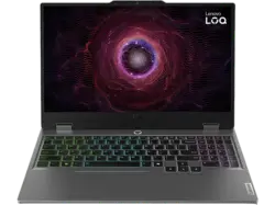 LENOVO LOQ 15ARP9 Gaming Notebook 15,6 Zoll, Full-HD, AMD Ryzen™ 7 7435HS Prozessor, 16 GB RAM, 512 GB, Windows 11 Home, GeForce RTX™ 4050, Luna Grey