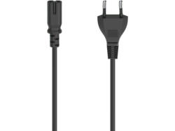 Hama 200732 Netzkabel, Euro-Stecker - 2-pol.-Kupplung (Doppelnut), 1,5 m