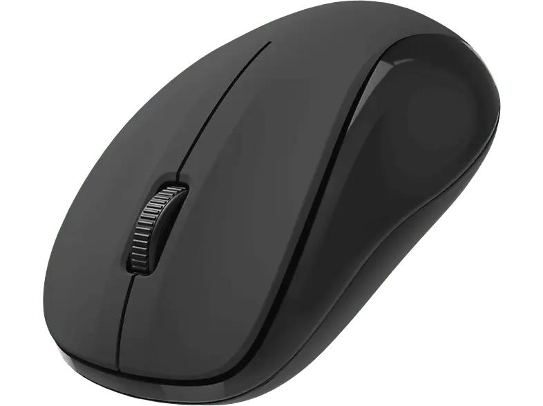HAMA Optische 3-Tasten-Funkmaus "MW-300 V2", geräuschlos, USB-Empfänger, Schwarz