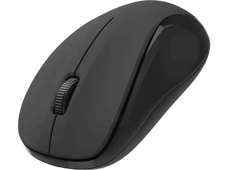 HAMA Optische 3-Tasten-Funkmaus "MW-300 V2", geräuschlos, USB-Empfänger, Schwarz