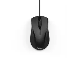 HAMA 182602 Optische 3-Tasten-Maus "MC-200", kabelgebunden, Schwarz