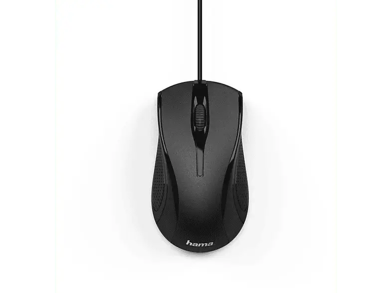 HAMA 182602 Optische 3-Tasten-Maus "MC-200", kabelgebunden, Schwarz