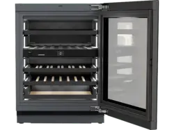 LIEBherR UWgbi 3682 Vinidor Selection Unterbaufähiger Weinschrank zur Weintemperierung (95,3 l, 83 kWh, EEK: E, Schwarz, Anzahl Flaschen: 32)