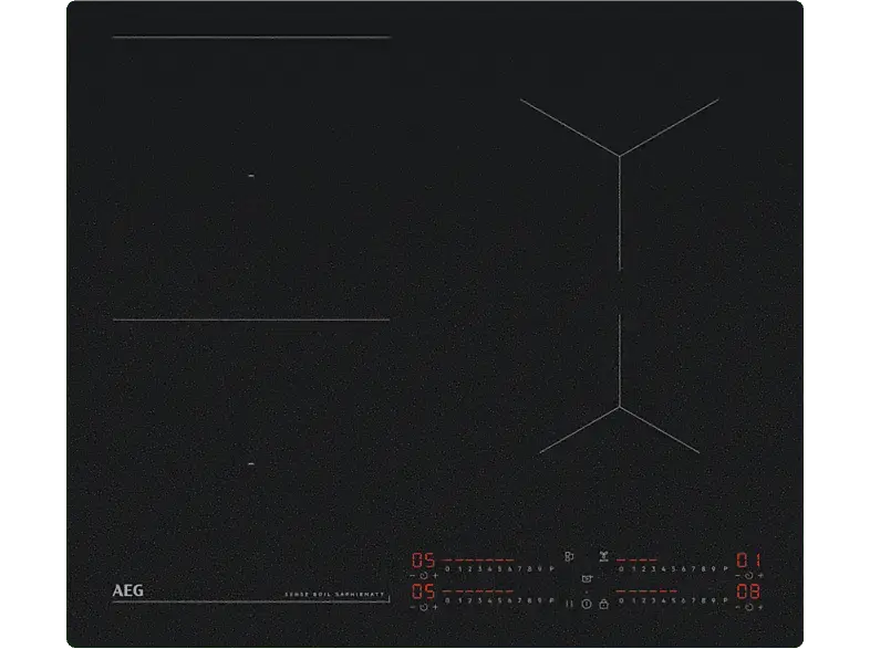 AEG TI64IB1FIZ SaphirMatt® Induktionskochfeld (560 mm breit, 4 Kochfelder, Glaskeramik, Autarkes Kochfeld)
