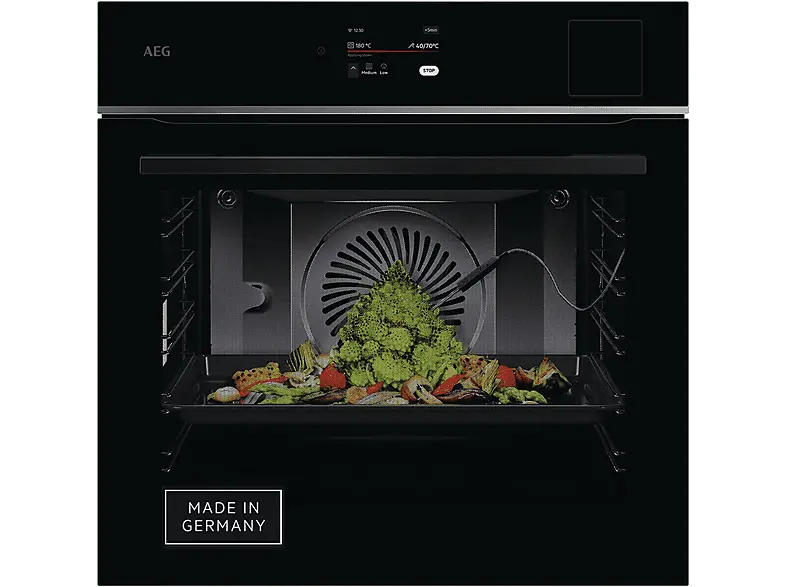 AEG TP8SB73ZAB 8000 Meal Assist with SteamPro Backofen (70 l, Schwarz, 595 mm breit, A++)