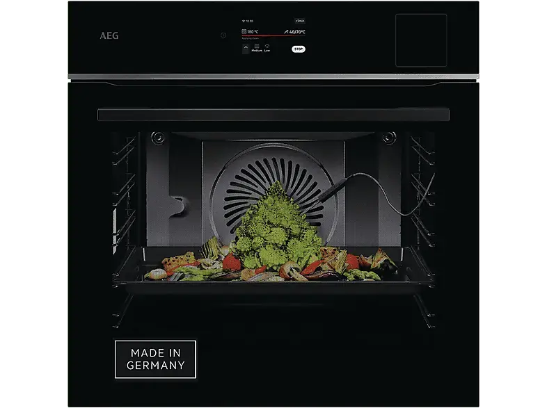 AEG TP8SB73ZAB 8000 Meal Assist with SteamPro Backofen (70 l, Schwarz, 595 mm breit, A++)