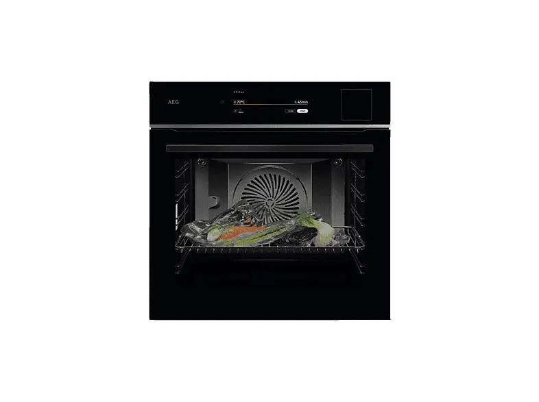 AEG TP9SB83ZAB 9000 Pro Assist with SteamPro Einbaubackofen (70 l, Schwarz, 595 mm breit, A++)