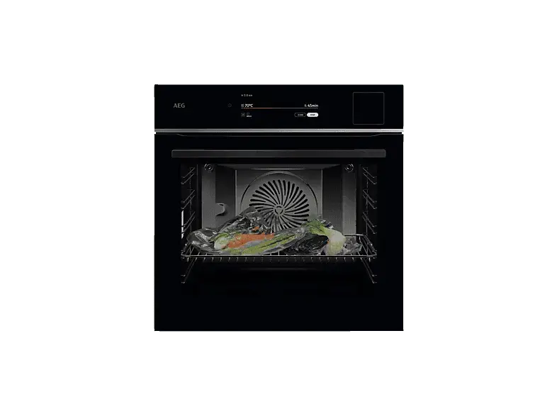 AEG TP9SB83ZAB 9000 Pro Assist with SteamPro Einbaubackofen (70 l, Schwarz, 595 mm breit, A++)