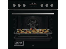 AEG OA5PE42AB 5000 SteamBake Herd mit Feuchtigkeitszugabe, Pyrolytische Selbstreinigung (71 l, Schwarz, 595 mm breit, A+)