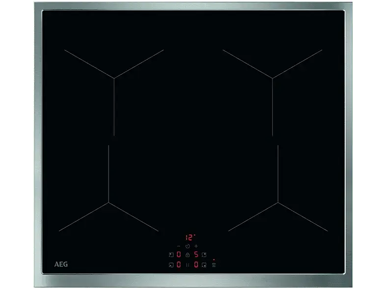AEG OIX64A00XB 5000 Herdgebundenes Induktionskochfeld (576 mm breit, 4 Kochfelder, Glaskeramik)
