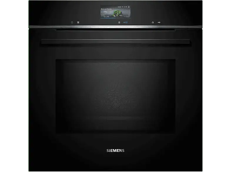 Siemens HM776GKB1 Backofen mit Mikrowellenfunktion, 60 x cm ( Schwarz, 594 mm breit)