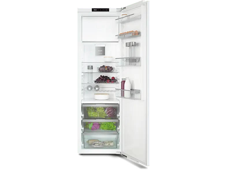 Miele K 7748 C Kühlschrank mit Gefrierfach, Festtürtechnik (C, 1770 mm hoch, Weiß, 275 l)