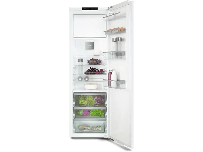 Miele K 7748 C Kühlschrank mit Gefrierfach, Festtürtechnik (C, 1770 mm hoch, Weiß, 275 l)