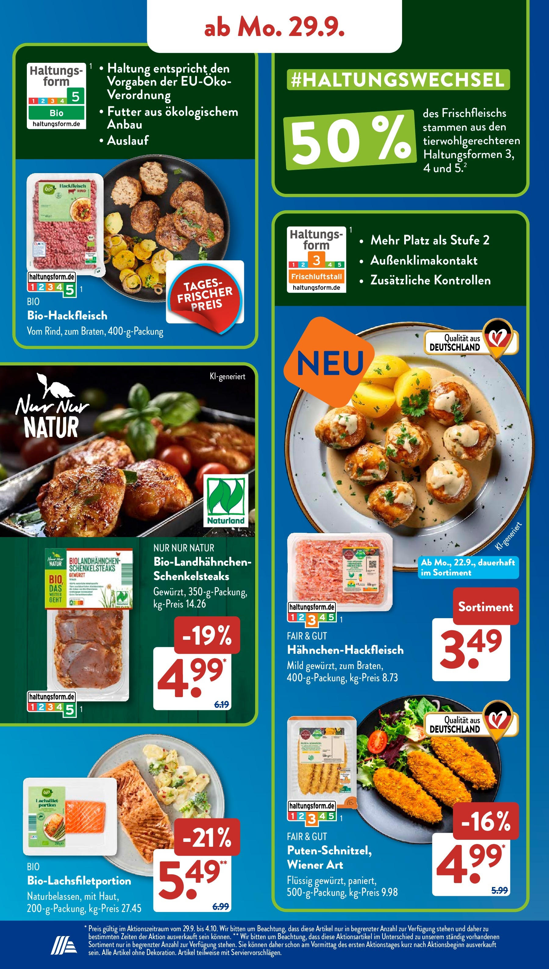 Aldi Süd - Aldi Süd: Wochenangebote (ab 28.09.2025) zum Blättern | Seite: 6 | Produkte: Hackfleisch