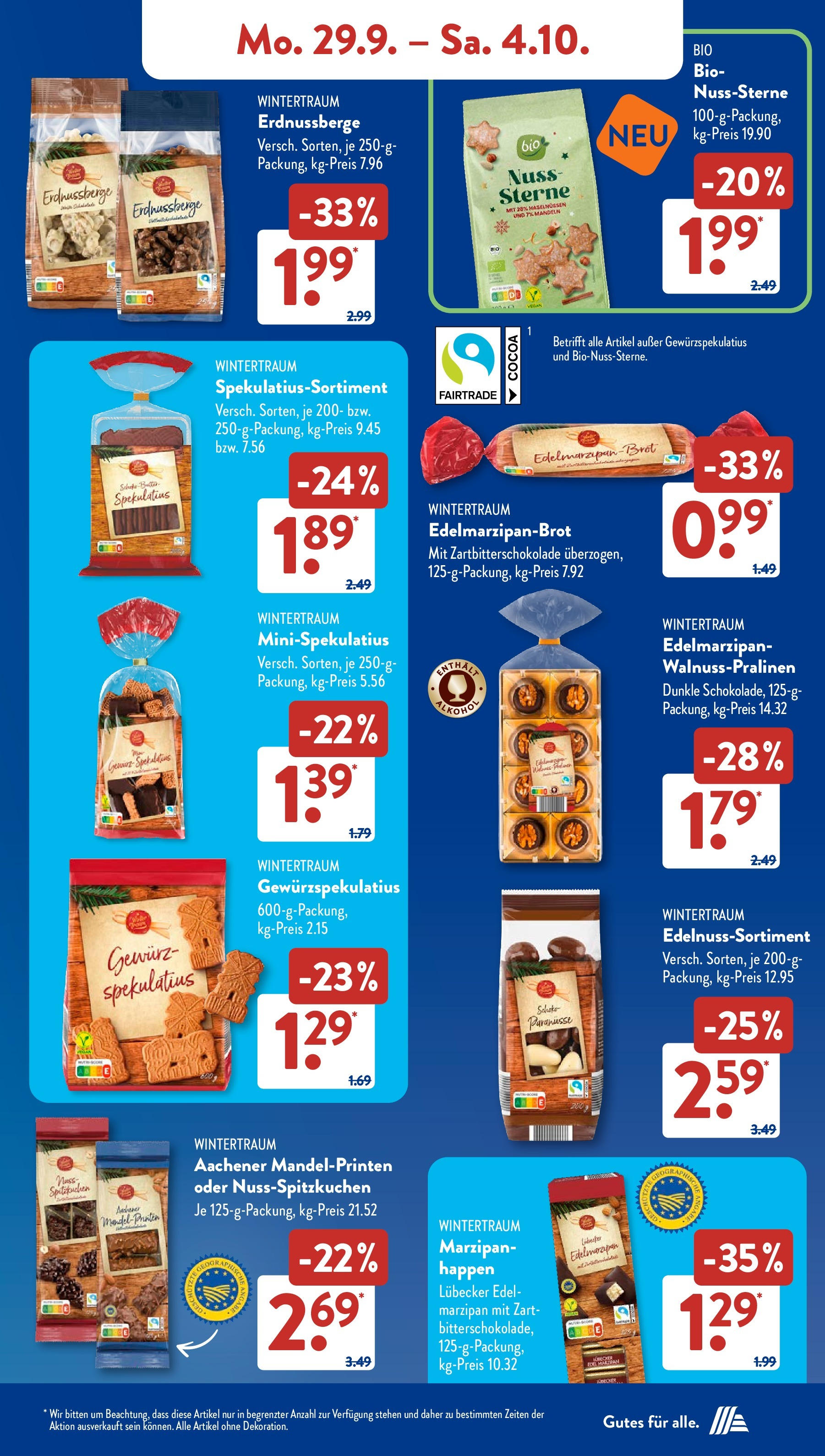 Aldi Süd - Aldi Süd: Wochenangebote (ab 28.09.2025) zum Blättern | Seite: 11 | Produkte: Mandeln, Brot