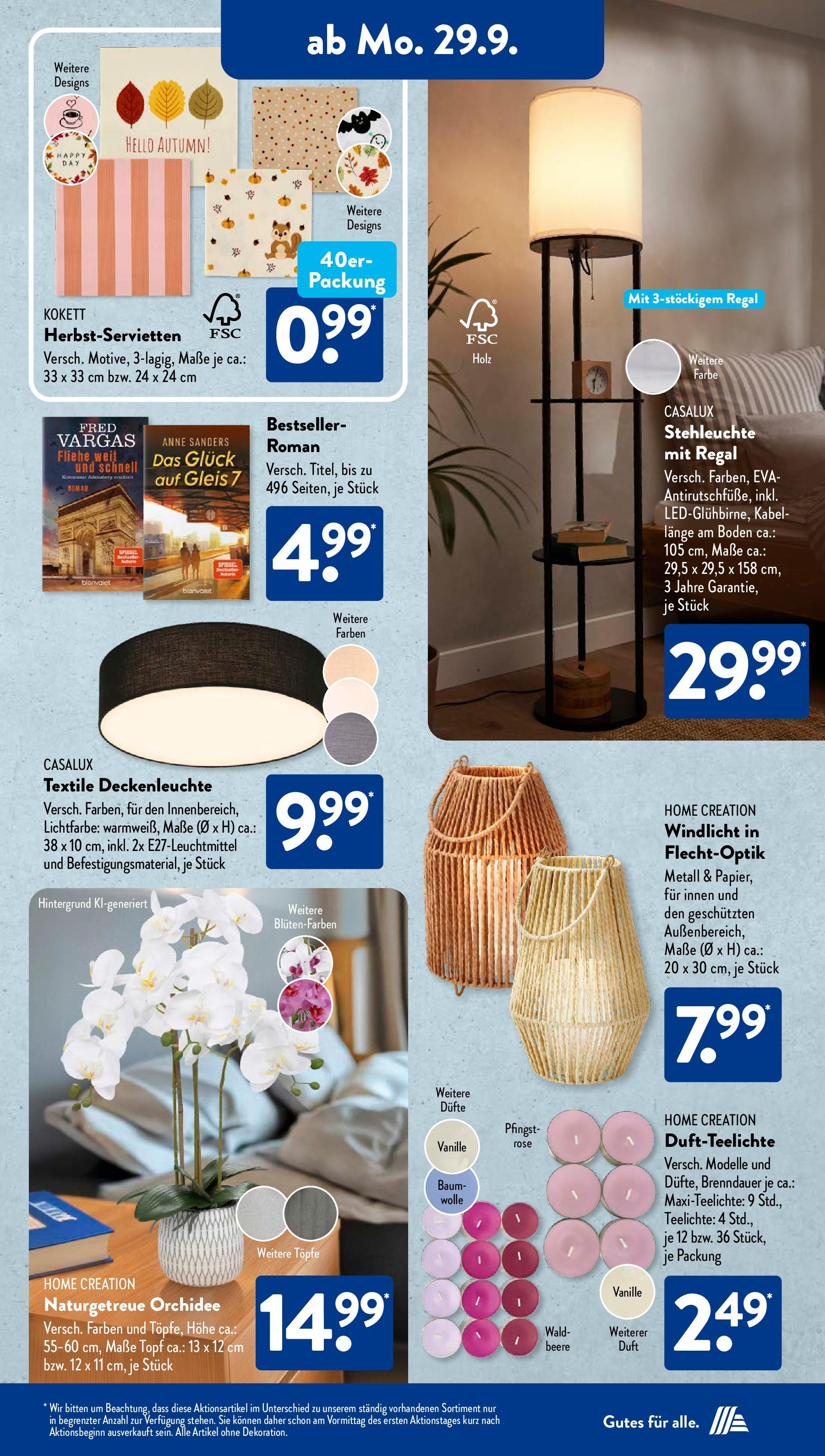 Aldi Süd - Aldi Süd: Wochenangebote (ab 28.09.2025) zum Blättern | Seite: 17 | Produkte: Kabel, Regal, Duft, Home creation