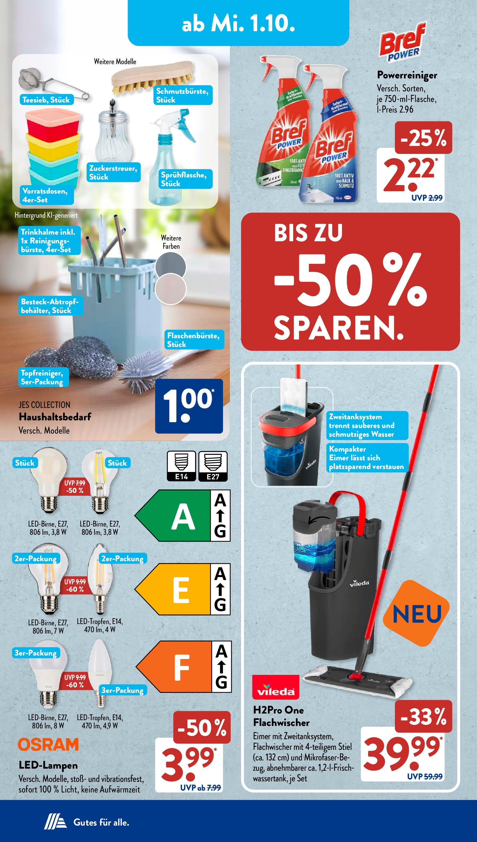 Aldi Süd - Aldi Süd: Wochenangebote (ab 28.09.2025) zum Blättern | Seite: 18 | Produkte: Wasser