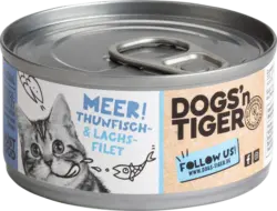 DOGS'n TIGER Nassfutter Katze mit Thunfisch & Lachs, Meer!
