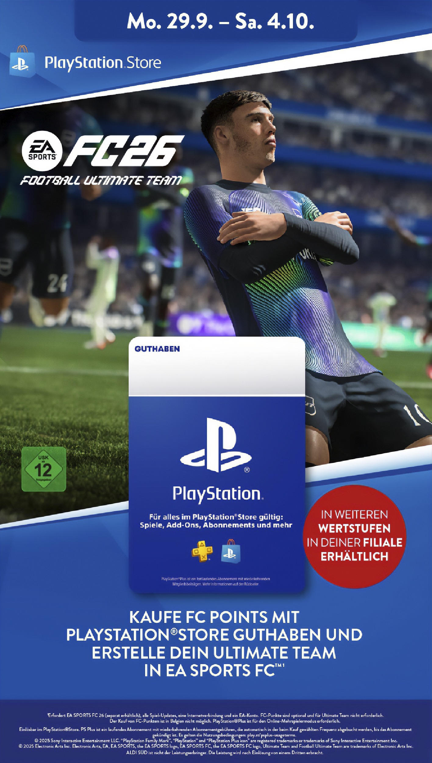 Aldi Süd - Aldi Süd: Wochenangebote (ab 28.09.2025) zum Blättern | Seite: 38 | Produkte: Playstation, Sony, Football