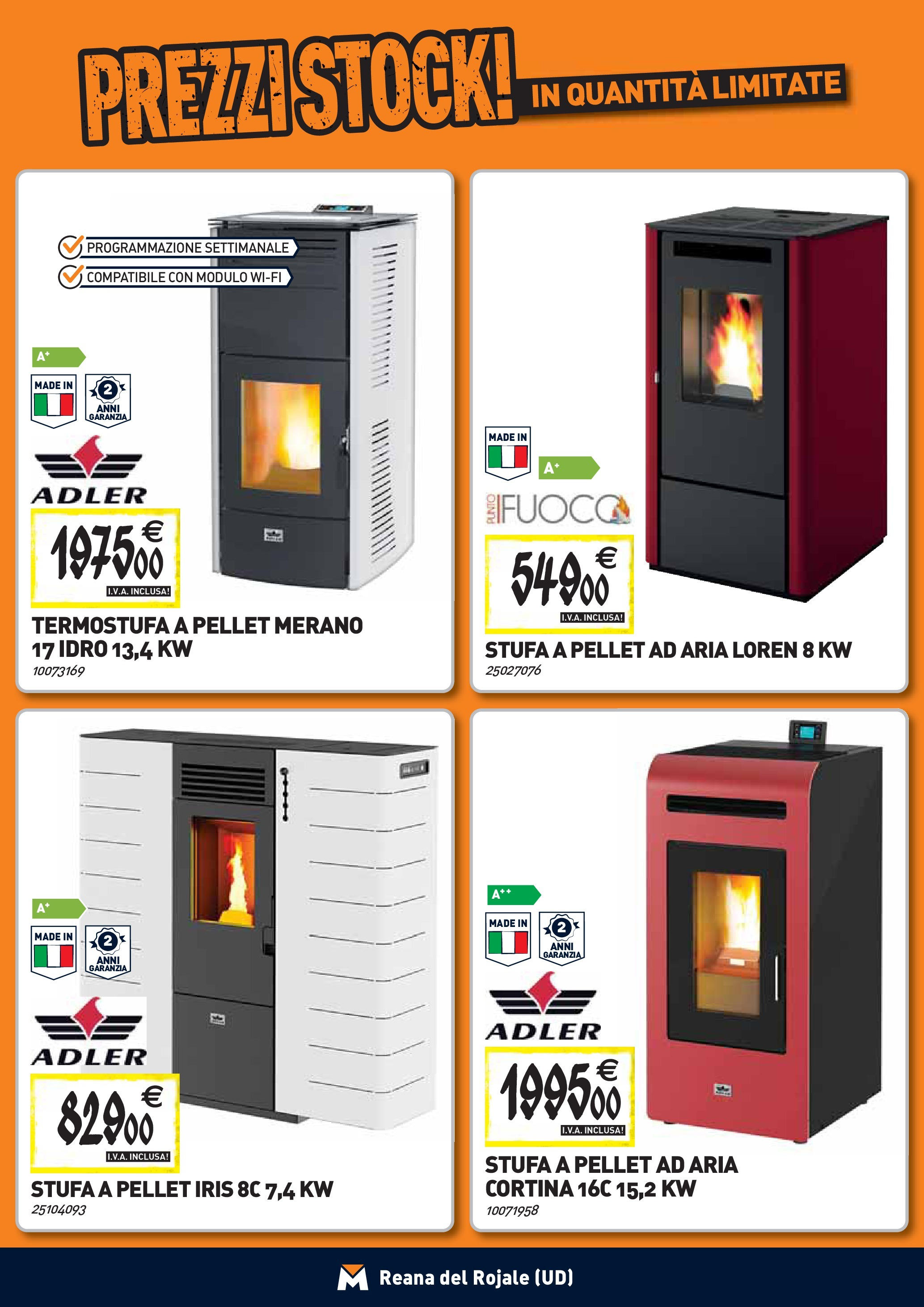 Nuovo TECNOMAT - Straordinari prezzi stock! dal 24/09/2025 > offerte anteprima 🛍️ | Pagina: 10 | Prodotti: Pellet, Stufa a pellet, Stufa